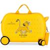 Disney Joumma Disney Il Re Leone Explorer Valigia Cabina, Valigia per bambini, realizzata in ABS, materiale resistente, quattro ruote doppie di rotazione multidirezionale, chiusura a combinazione laterale,