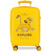 Disney Joumma Disney Il Re Leone Explorer Valigia Cabina, Valigia per bambini, realizzata in ABS, materiale resistente, quattro ruote doppie di rotazione multidirezionale, chiusura a combinazione laterale,