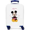 Disney Mickey Cheerful Luggage - Bagaglio per bambini, ragazzi, Cheerful Side Combination Lock 4 ruote bagaglio a mano è realizzato in ABS, un materiale rigido e leggero.