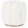 Bizzotto Pouf Tondo modello Karolina Colore Bianco