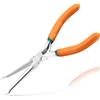 LEONTOOL Pinza per tubo flessibile da 6 pollici piccola pinza per la rimozione dello stivale con candela offset diametro 1/5 di pollice per anelli a naso a lunga portata