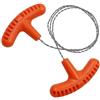 EsportsMJJ Sega a filo in acciaio inossidabile a mano, mini sega tascabile, attrezzatura multiuso per il taglio del legno da giardino, campeggio all'aperto, colore arancione, 70 cm