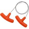 EsportsMJJ Sega a filo in acciaio inossidabile a mano, mini sega tascabile, attrezzatura multiuso per il taglio del legno da giardino, campeggio all'aperto, colore arancione, 63 cm
