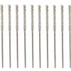 Jrifedptry 20 punte elicoidali da 0,8 mm con rivestimento diamantato per vetro, gioielli, pietra, piastrelle