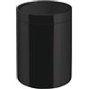 Lineabeta Pattumiera bagno Sestei con coperchio basculante in acciaio inox nero