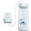 Generico Biberon anti-coliche a mani libere 3 in 1, silicone a tenuta stagna da 240 ml con cannuccia per capezzoli, biberon regolabile a flusso rapido, design portatile a tenuta stagna per casa, hotel, viaggi