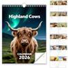 Generico Calendario Mucche 2026-12 Decorazione Parete Per Casa E Ufficio | Calendario Mensile Della Natura Dei Bovini,Per Amanti Degli Animali Adulti Amici Donne Uomini Casa E Ufficio