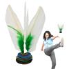 Generic cinese Jianzi, 16 cm, piume bianche, jianzi cinese, volantino, fitness, intrattenimento e sport ai piedi, per fitness, sport all'aria aperta, intrattenimento in giardino