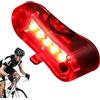 Generic Fanale posteriore a LED per bicicletta, 6,7 x 2,8 x 2,5 cm, ultra luminoso, ricaricabile tramite USB, avvertimento di sicurezza, scenari multipli per ciclismo casco corsa