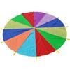 iplusmile Paracadute Arcobaleno, Gioco Educativo per attività All'aperto e Indoor, Strumento Didattico per Sviluppo Muscolare e Salute, Ombrello Colorato per Scuola