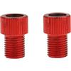 Elyebxj Convertitore da 2 Pezzi a Schrader, Adattatore per valvola Bici con Guarnizione O-Ring in Alluminio, per Pneumatici per Auto da Bicicletta, Adattatore per Pompa Bici