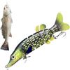 Generico Esca Artificiale Da Pesca | Kit Di Artificiali Snodati Ad Affondamento Lento Con Ami Inclusi,Swimbaits per la pesca al Black Bass - per Fiume Lago Riva Mare Spiaggia Scogliera Outdoor