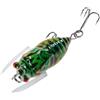 Generic Esche da pesca per acqua ,Loro da pesca in acqua ,Esca per bar | Jigs realistici Swimbaits, esche di pesce esca di cicala per acqua stagni