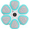 KIXZSAZ Macchina per l'allenamento di Boxe Bluetooth con luci a LED, Macchina per l'allenamento di Boxe ABS con luci per Le abitudini di Esercizio della, Bianco