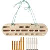 Meyjlgh Tavola da in legno per arrampicata su roccia con cordino a vite per l'installazione Set 55 x 15 x 4,5 cm cuscinetto di carico 200 kg Hangboard Training Board rafforzatore delle dita con