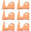 ANCLLO Confezione da 6 bandiere di sicurezza AR15, arancioni, 9 mm, compatibili con strumento e adattatore Picatinny Rail