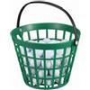 Kisangel Contenitore per Palline da Golf in Nailon Verde con Manico, Capacità 25 Palline, Cestino Portaoggetti Pratico per Uso Outdoor
