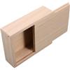 GATHINESS Scatola per Esche in Legno Ventilata con Coperchio Scorrevole, Contenitore Compatto per Vermi Vivi e Esche per Trote, per Pesca All'aperto