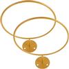 GATHINESS 2 Pezzi Portapalloni in Ferro Oro per Basket e Calcio, Supporto Multifunzione per Casa e Palestra Design Moderno e Organizzazione Ordinata