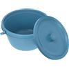 Toyvian Sedile del Water Portatile Coperchio Antiodore e Materiale Durevole per Adulti, Anziani esabili, Sedia Comoda WC per Uso Notturno e Emergenza