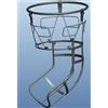Kipika Sistema di ritorno da basket a 360° con catena a connessione rapida, per allenamento di rimbalzo regolabile per canestro da basket e bordo da 45,7 cm | Rete da basket resistente per