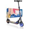 ZWHEEL ZTOY SUPERKID | Monopattino elettrico per bambini e ragazze - Altezza regolabile - fino a 70 kg - 150 W, 10 km autonomia, 19 km/h, luci RGB, doppio freno - ruote antiforatura (blu)