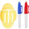 Generico Strumento Marcatore Palline Da Golf - Gadget Di Allineamento Con Penna - Marcatore di allineamento per pallina da golf,Esterno, Giardino, Tour, Allenamento, Campo, Driving Range E Putting Green