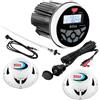 Boss Marine Boss Audio Marine Stereo 240 W MGR350B - Antenna FM - Coppia casse 150W - Cavo USB/RCA