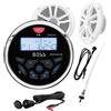 Boss Marine Stereo Boss Marine MGR350B - Casse MR6W da 6.5 180Watts - Antenna MRANT12W e cavo MUSB35