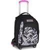 Seven Trolley Scuola Jack 8 Ruote Detach PLUMPY LINE GIRL, Nero, 43 L, Scomponibile, Zainetto staccabile, 4 in 1, Cross-over System, Tasche multifunzione, Scuola elementare e media, Bambini, Ragazzi