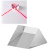 Hapivida Prisma Triangolare in Vetro Ottico K9, Strumento Didattico Decorazione per Bambini Insegnanti, Vetro Ottico Rifrazione Luce Colori RGB, Prisma Ottico per Laboratori (20 * 20 * 20)