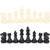 Tomedny Pieni di scacchi in plastica, interni di scacchi 32 pezzi in set di set di scacchi completi totali per set di giochi portatili per esterno interno (Medium King height 64 mm)