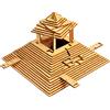 ESC WELT Quest Pyramid Puzzle Box - Escape Room in a Box - Rompecabezas para Adultos - Cajas de Rompecabezas con Compartimento Oculto - de Madera para Juegos Familiares