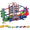 Majorette - Super City Garage, 212059989, +5 Anni, Garage Su 7 Livelli, 2 Ascensori Motorizzati, 6 Veicoli in Metallo, 1 Treno A Batteria