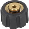 Minhe Idropulitrice per lancia adattatore M22 x 1/4 IG con ingresso filettatura femmina M22x1,5 e uscita filettatura femmina G 1/4 progettata per l'uso con parti di foro da 14 mm (OP-324-(M22-G1/4))