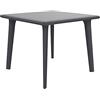 resol New Dessa Tavolo, Grigio Scuro, 90 x 90 x 74 cm