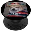 Funny Chihuahua Dog Spanish Meme Graphic Meme sfocato con simpatico cane chihuahua Hola Sombrero PopSockets PopGrip Adesivo