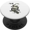 Dragon Symbol / Chinese Mythology / Tai Simbolo del drago/calligrafia mitica cinese Tai Chi Drago PopSockets PopGrip Adesivo