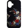 Hummingbird Apparel For Kids and Adults Custodia per iPhone 16 Colibrì Fiori Rose Gigli Uccello Botanico