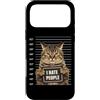 Funny Mugshot Cat Lover Custodia per iPhone 17 Pro Max Divertente foto segnaletica del gatto criminale arrestato I Hate People Cat Lover