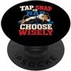 Funny Jiu Jitsu designs BJJ Sottomissione Grappling Scegli Saggiamente PopSockets PopGrip Adesivo