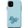 Sweet Zodiac & Coquette Aesthetic Appare Custodia per iPhone 11 Scorpione segno verde acqua blu pastello grafico zodiaco