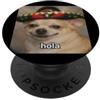 Funny Chihuahua Dog Spanish Meme Graphic Hola Divertente Cane Chihuahua Felice Sombrero Sfocato Meme PopSockets PopGrip Adesivo