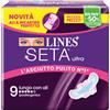 FATER SpA Lines Seta Ultra Assorbente Lungo con Ali per Flussi Intensi, 9 Pezzi