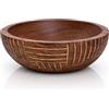 The Great Indian Bazaar Bella Ciotola Decorativa Fatta A Mano In Legno Di Mango Tavolino Espositore Da Appoggio Portachiavi Stoviglie Cucina Soggiorno (Finitura antica,15x5 cm)