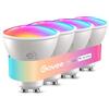 Govee Lampadine WiFi Intelligente GU10, Lampadina LED Smart RGBWW WiFi e Bluetooth, Compatibile con Alexa e Google Assistant, 400LM Dimmerabile 16 Milioni di Colori Sincronizzazione Musicale, 4 Pezzi