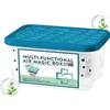 Qiaonan Multi Functional Air Magic Box | Purificazione dell'aria domestica | Automatico raccogli polvere | a base di piante | scatola antiodore | Freschezza duratura per casa, ufficio, aree di animali