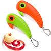 HAYGEM 2 Pezzi Mini Uccello Coltello Pieghevole in Ceramica, Mini Coltello a Forma di Pappagallo, Spelucchino Multifunzionale, Posate da Campeggio per Sbucciare Frutta Verdura Formaggio Dolci