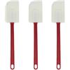 TOP-MAX Confezione da 3 spatole in silicone, 35 cm, resistenti al calore, antiaderenti, utensili da cucina per cucinare, cuocere e mescolare (medio)