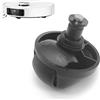 Ltsbaed Ruota anteriore silenziosa, Ruota di ricambio, per Dreame L20 Ultra/X40 Ultra/X40 Master/X30 Ultra/L10s Pro Ultra Heat/L10s Pro Gen2/L10s Pro Ultra/L10s L10 pro, per aspirapolvere - Nero